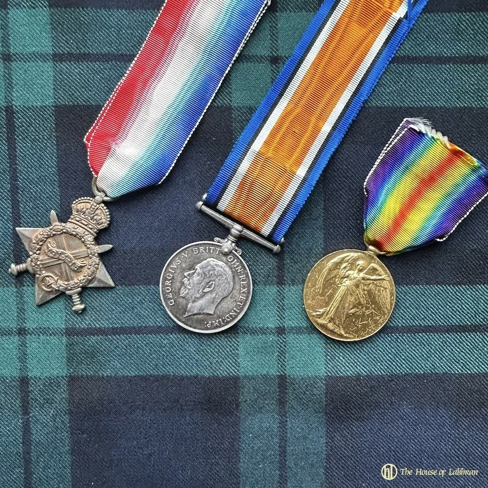 WW1 Black Watch Medals Percy McKay
